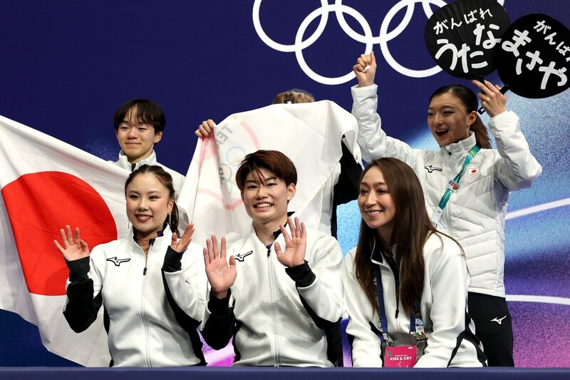 フィギュア団体“うたまさ”吉田唄菜／森田真沙也は68.64点、日本は８位発進　首位アメリカ【冬季五輪】