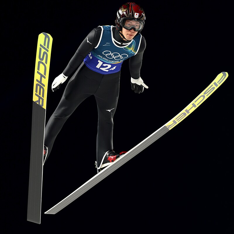 日本は１本目を終えて２位。男子ノーマルヒル銅の二階堂蓮が会心のジャンプ【スキージャンプ混合団体／冬季五輪】