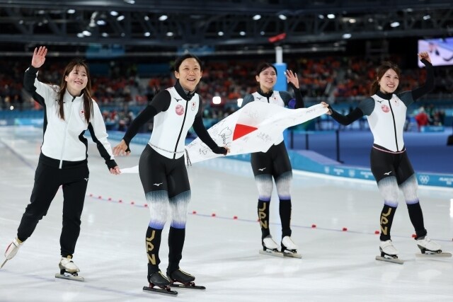 スピスケ女子団体パシュート、日本は銅！ ３決でアメリカに圧勝し３大会連続メダル【冬季五輪】