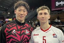【現地取材】ペルージャ石川祐希、負傷した右膝の回復具合は「真ん中ぐらいかなぁ。まだスパイクは打ってないんですけど、動きはだいぶ良くなってきていて」