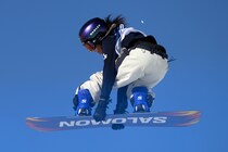 現在１位。村瀬心椛は決勝１回目のランで79.30点、ビッグエアとの２冠なるか【スノボ女子スロープスタイル／冬季五輪】