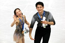 「伝説的な演技」りくりゅう金、“イタリアの故郷”も歓喜「三浦璃来と木原龍一は公開練習で、魔法のようなひとときを提供してくれた」【冬季五輪】