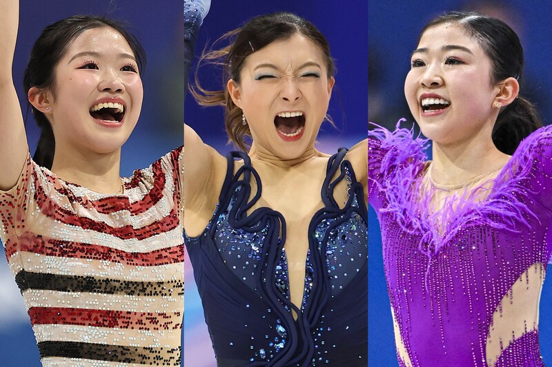 フィギュア伊拠点の街が中井亜美、坂本花織、千葉百音に大声援「スポーツコミュニティー全体がアミ、カオリ、モネを表彰台の頂点へと押し上げる」【冬季五輪】