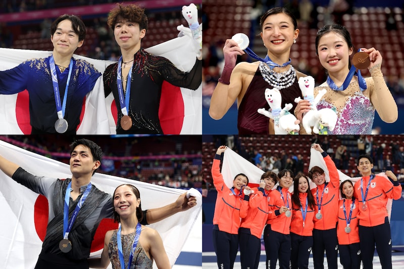 過去最多6個のメダル、日本フィギュア勢躍進の要因「背中を押す力として、すごく大きかった」荒川静香さんの見解は【冬季五輪】
