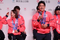 ミラノ・コルティナ五輪、日本選手団が帰国会見　りくりゅう、坂本花織、スノボ村瀬心椛らメダリスト15名