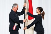 TEAM JAPAN解団式、坂本花織が団旗返還　りくりゅうらオリンピック特別賞【冬季五輪】