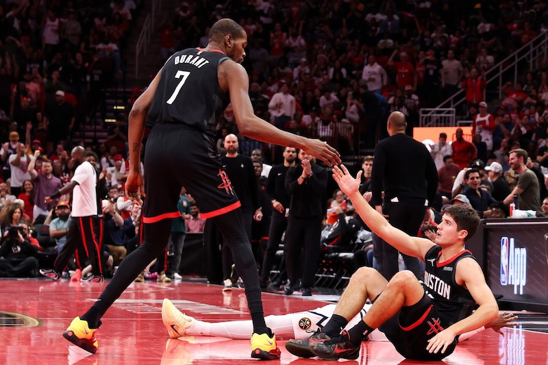 「彼の存在が俺たちを変える」デュラントが逆転勝利の“起爆剤”になった若手ガードを称賛「求めていた力を発揮してくれた」<DUNKSHOOT>