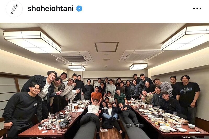「日本優勝のルーティンか？」侍ジャパンの大決起集会に韓国メディアは警戒を強める！「またしても大谷が会食」「由伸の明るい笑顔が…」【WBC】