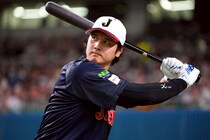 大谷翔平、阪神戦の第１打席は初球をヒッティングもファーストゴロ。前日のオリックス戦を含め４打席連続の無安打【WBC】