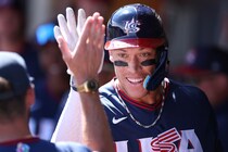 頂点目指す米主将ジャッジ「僕らの仕事はただそこで勝つことだ。試合終了まで、ひたすらに戦い続ける」強化試合で特大の一発【WBC】