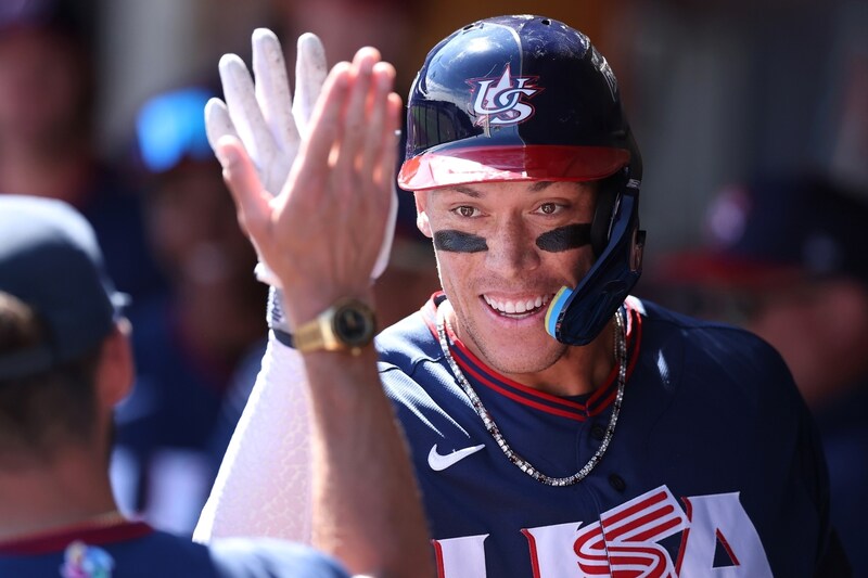 頂点目指す米主将ジャッジ「僕らの仕事はただそこで勝つことだ。試合終了まで、ひたすらに戦い続ける」強化試合で特大の一発【WBC】