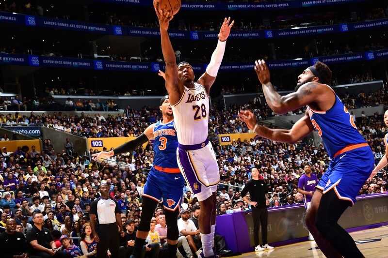 【NBA】２戦連続で先発出場の八村塁が13得点！３本の３ポイントに豪快ブロックと攻守で躍動、レイカーズは強豪ニックスを破り２連勝＜DUNKSHOOT＞