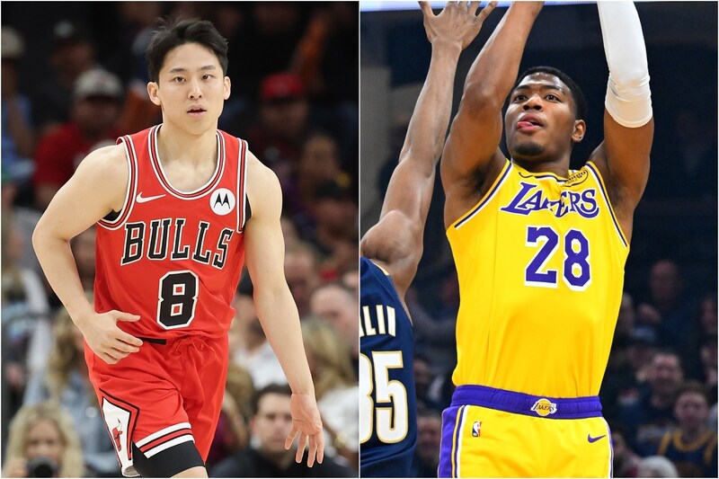 NBA日本人対決実現！河村勇輝がレブロン越しに３ポイント、ボードを使った絶妙パスでダンク演出も＜DUNKSHOOT＞