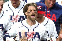 「キャリア最高のHRだ」米代表ハーパーの同点２ラン本塁打に母国ファン歓喜「俺のGOATが帰ってきた」「最も重要な場面でやってくれた！」【WBC】