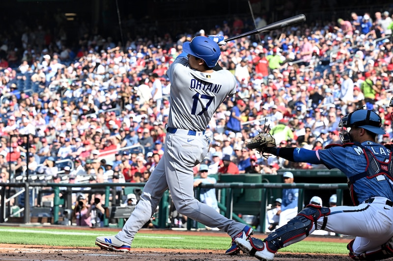 大谷翔平は日本選手歴代単独3位の39試合連続出塁&2試合連続マルチ安打! ドジャースは2連勝