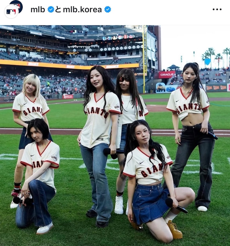 「かわいくて気絶しそう」人気上昇中アイドルがMLB生観戦　連敗中のジ軍に黄色い声援送った“６人組”に視線集中「パーティーを楽しんでる」