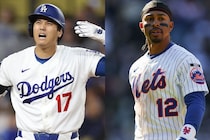大谷翔平の右肩付近に死球直撃 →二塁上でリンドーアが患部さする　優しさ溢れる“やり取り”に米感動「野球って最高だ！」