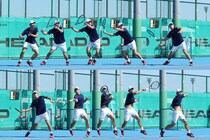 全日本王者・田口涼太郎が語る回り込みフォアのコツ。大股→小股で移動して良い打点に入り、軸足でタメる！【プロが明かすテニス上達法】＜SMASH＞