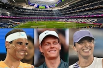 名門レアル・マドリーのサッカー場に突如クレーコートが出現！招待されたナダルらテニス界のビッグネームは「素晴らしい体験」と感激＜SMASH＞