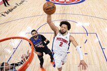 両軍“ドラ１エース”が45得点！バンケロとのスコアリングバトルを制したカニングハム「大きな勝利だった」＜DUNKSHOOT＞