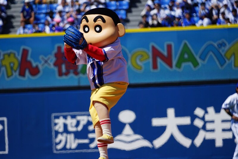 ハマスタに「嵐を呼ぶ5歳児」が登場！セレモニアルピッチ大暴投のしんのすけ「とても楽しかった。お姉さんが優しくしてくれた！」