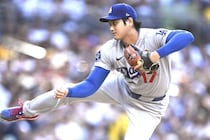 ピッチャー大谷翔平が５回無失点で今季４勝目の権利！ 防御率は0.73も規定投球回数に１足りず パドレス戦で約１か月ぶりの“投打リアル二刀流”出場