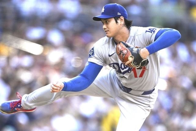 ピッチャー大谷翔平が5回無失点で今季4勝目の権利! 防御率は0.73も規定投球回数に1足りず パドレス戦で約1か月ぶりの“投打リアル二刀流”出場