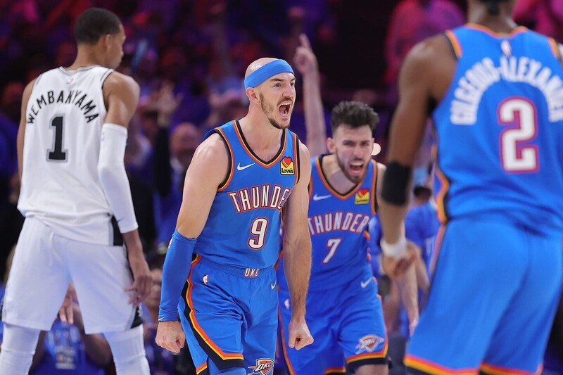 【NBA】サンダーが反撃の1勝!30得点のSGAを筆頭に7人が2桁得点、堅守も発揮しシリーズを1勝1敗のタイに<DUNKSHOOT>