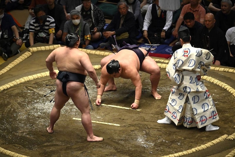 「あいかわらず派手だなぁ」大相撲中継にまたまた映り込んだ人気タレントが話題 「視聴即発見」「めっちゃ焼けてた」