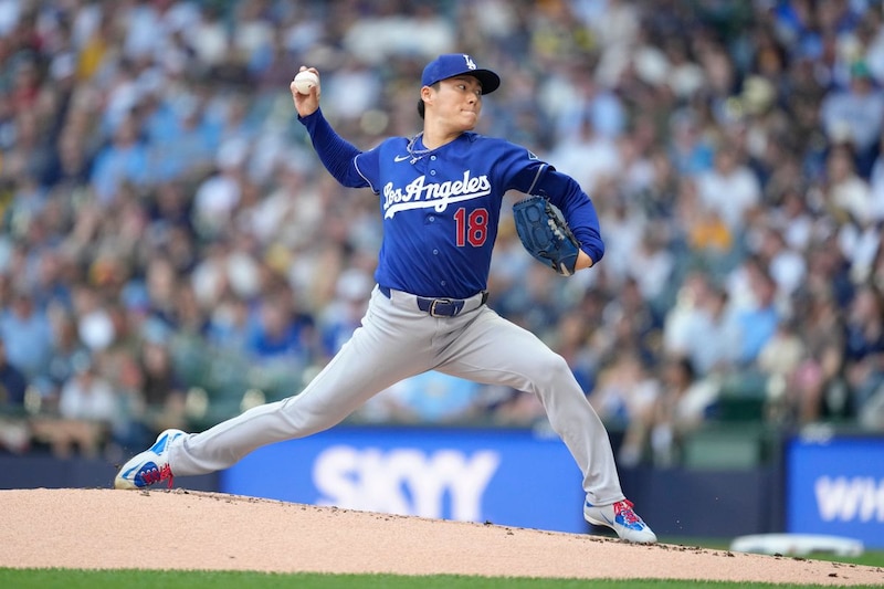 ドジャースがブルワーズに５対１で勝利！ 先発の山本由伸は７回１失点で４勝目、防御率3.09に良化　大谷翔平は３打数ノーヒット