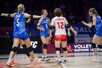 日本女子バレー開幕４連勝　２-０から地元カナダに追い付かれるもフルセットで競り勝つ、和田由紀子がチーム最多23得点