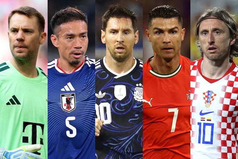 北中米W杯全メンバーの「最年長ランキング」トップは43歳162日、日本代表DF長友佑都、メッシ、C・ロナウド、モドリッチらトップ20入り