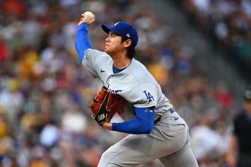 「珍しい」大谷翔平がまさかの“大暴投”　157キロ豪速球が大きく逸れる「ヒヤッとした」「豆がまた潰れた？」敵地唖然のワンシーン