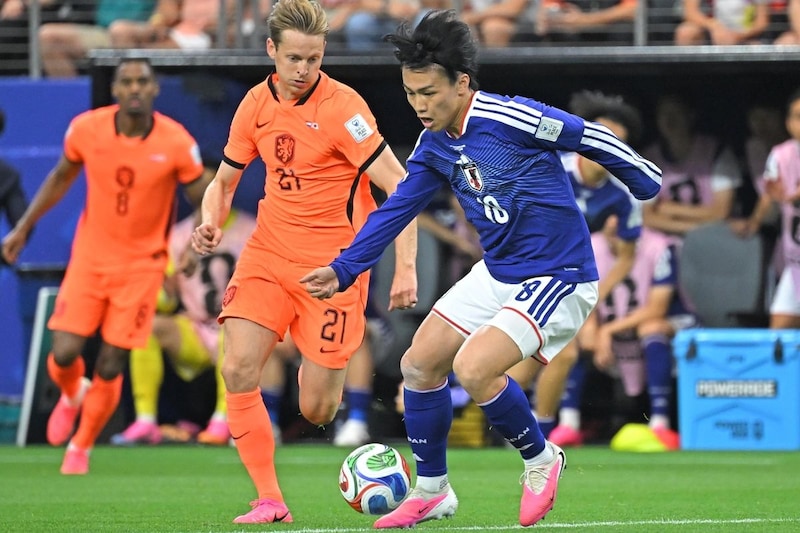 日本代表、オランダ相手に前半0-0 終盤に2つのビッグチャンスも中村敬斗、上田綺世のシュートは枠をとらえられず【W杯】