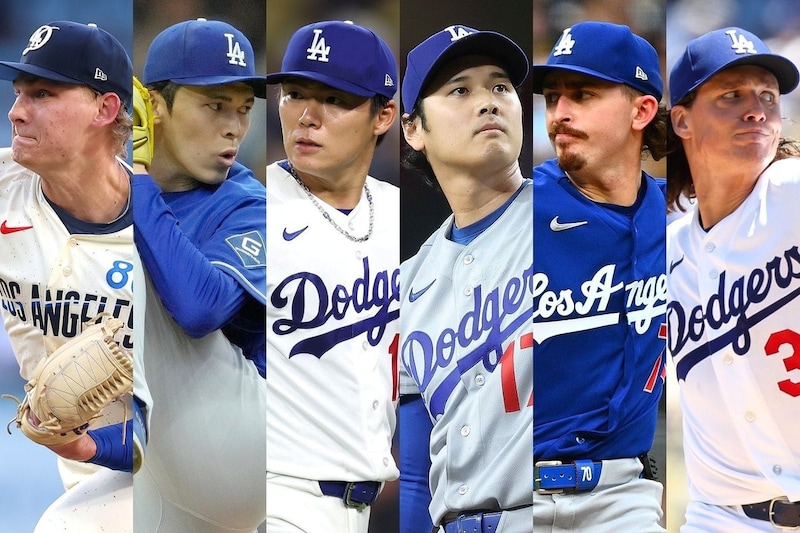 「これは狂ってる」今季ドジャース先発投手陣の“断トツ”記録に驚愕の声「6人ローテが最適解か」大谷&山本がリーグ2位タイでけん引