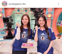 日本の午前、元乃木坂46メンバーのキュートすぎる日本代表ユニ姿にもん絶　自身を代表選手に例えると…「橋渡しみたいなことをやっていたので」【W杯】