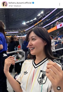 「めちゃくちゃ美人な人が居るなと思ってたら…」W杯スウェーデン戦の会場にいた国民的アイドルグループの元メンバー　人気爆売れアウェーユニに視線釘付け「弾丸で行ってきました」