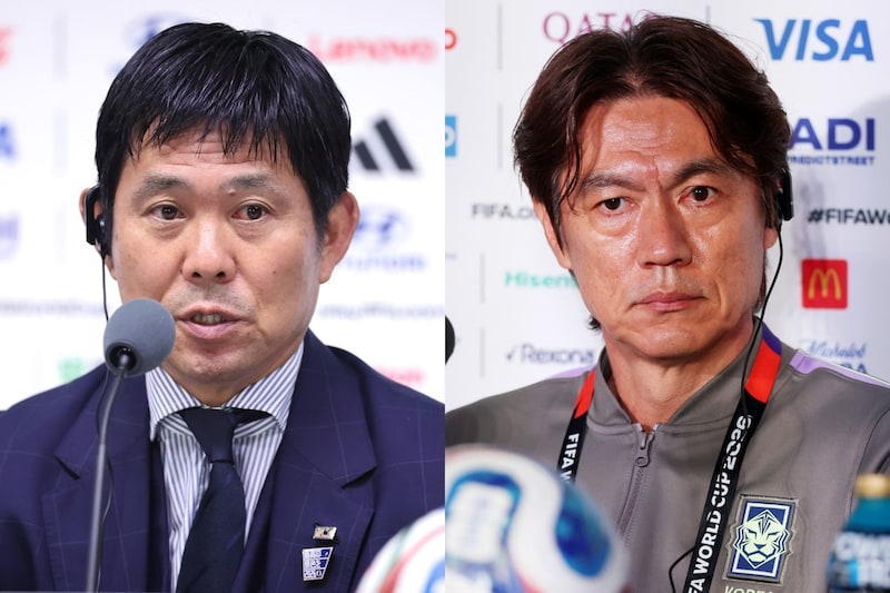 「品格ある一礼」の森保一監督と「不適切な態度」のホン・ミョンボ前監督「対照的な世間の反応」に韓国メディア注目【W杯】