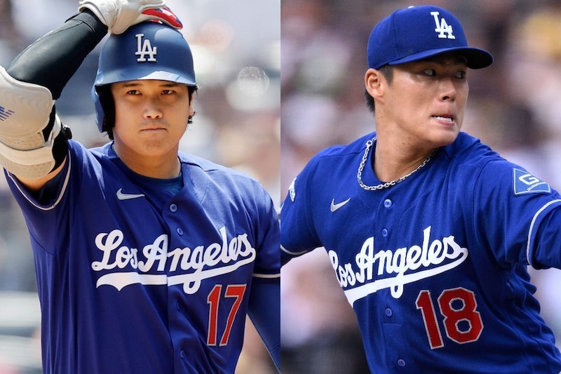 「キュンです」大谷翔平、初完投で10勝到達の山本由伸を笑顔で祝福　微笑ましいやり取りが話題「愛されてるよなぁー」