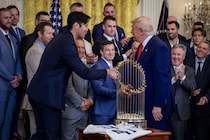 「どっちが上？」トランプ大統領が大谷翔平＆山本由伸に仰天質問　ホワイトハウス爆笑の一幕に米紙注目