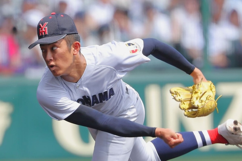 【甲子園を沸かせた注目選手│10日目】大会史上最速の156㎞到達!横浜のエース・織田のスピードは大学&社会人を含めても屈指