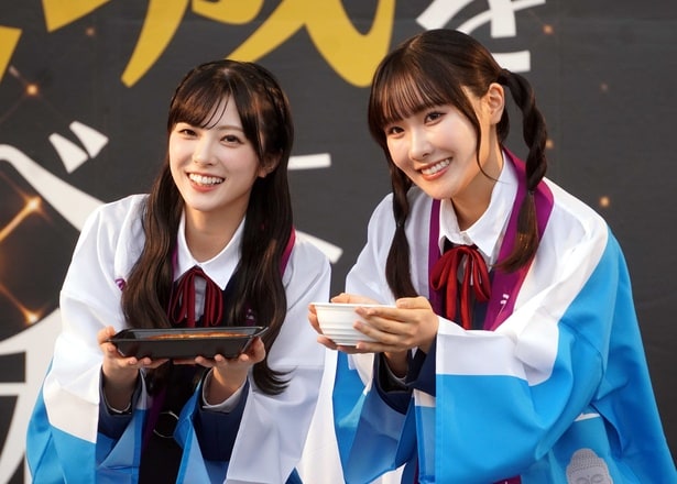 イベントに登場した結那、坂倉花