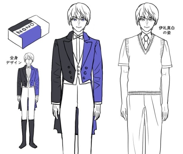 『使い切った消しゴムに求婚される話』未公開初期デザイン設定画