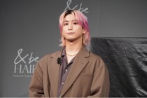 Snow Man佐久間大介、「&be HAIR」CM発表会で有言実行「今から漫談始まりますんで！」