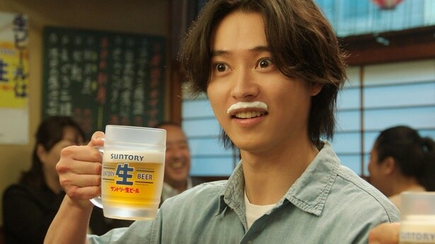 「サントリー生ビール」のTVCM「生ひげ」篇(15秒・30秒)より