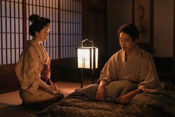 トキ(高石あかり)と傳(堤真一)