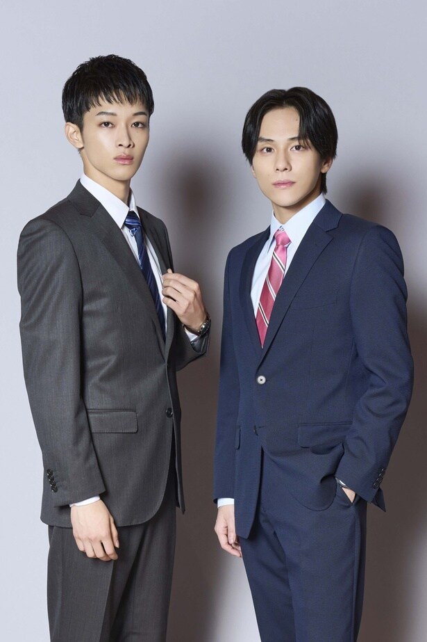 ドラマイズム「プロパガンダゲーム」でW主演を務める松本怜生(写真左)、山下幸輝