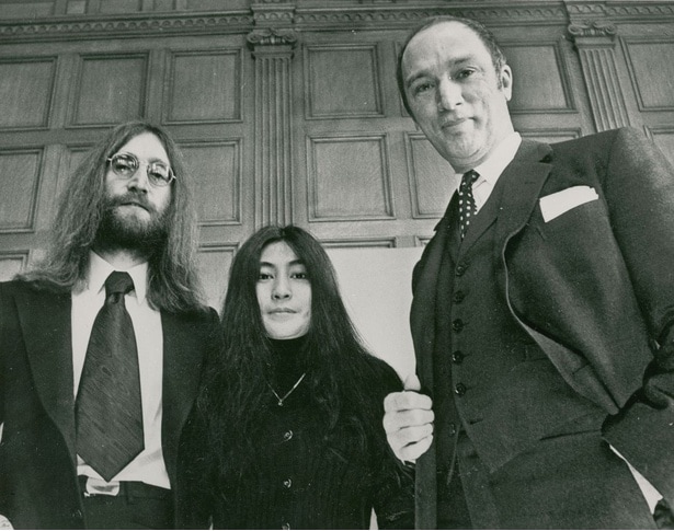 ジョン・レノン、オノ・ヨーコ、ピエール・トルドー首相　1969年12月
