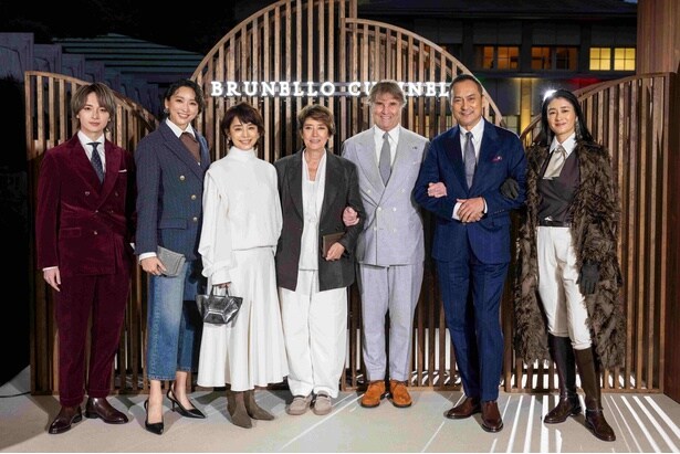 渡辺謙、杏、玉森裕太ら「ブルネロ・クチネリ」レセプションに来場、森星はモデルとして登場