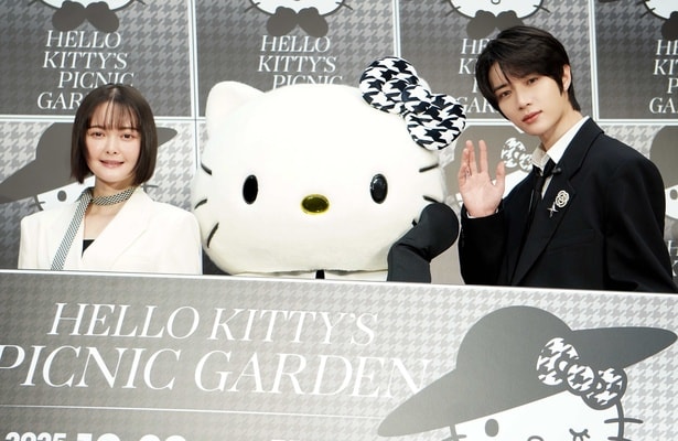 玉城ティナ、ハローキティ、BEOMGYU(写真左から)